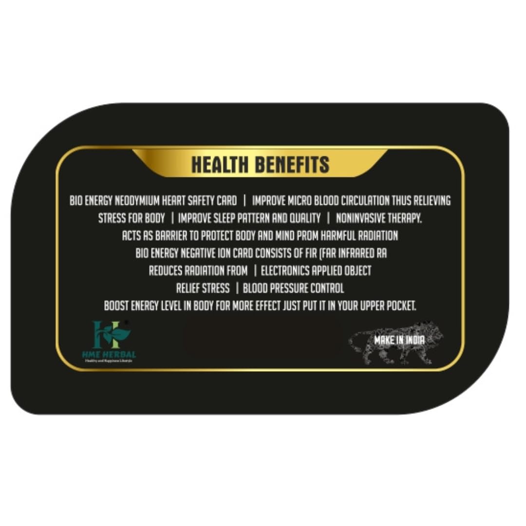Neodymium Energy BIO Anti-Radiation Card | Nano Health Card | Bio Energry Card