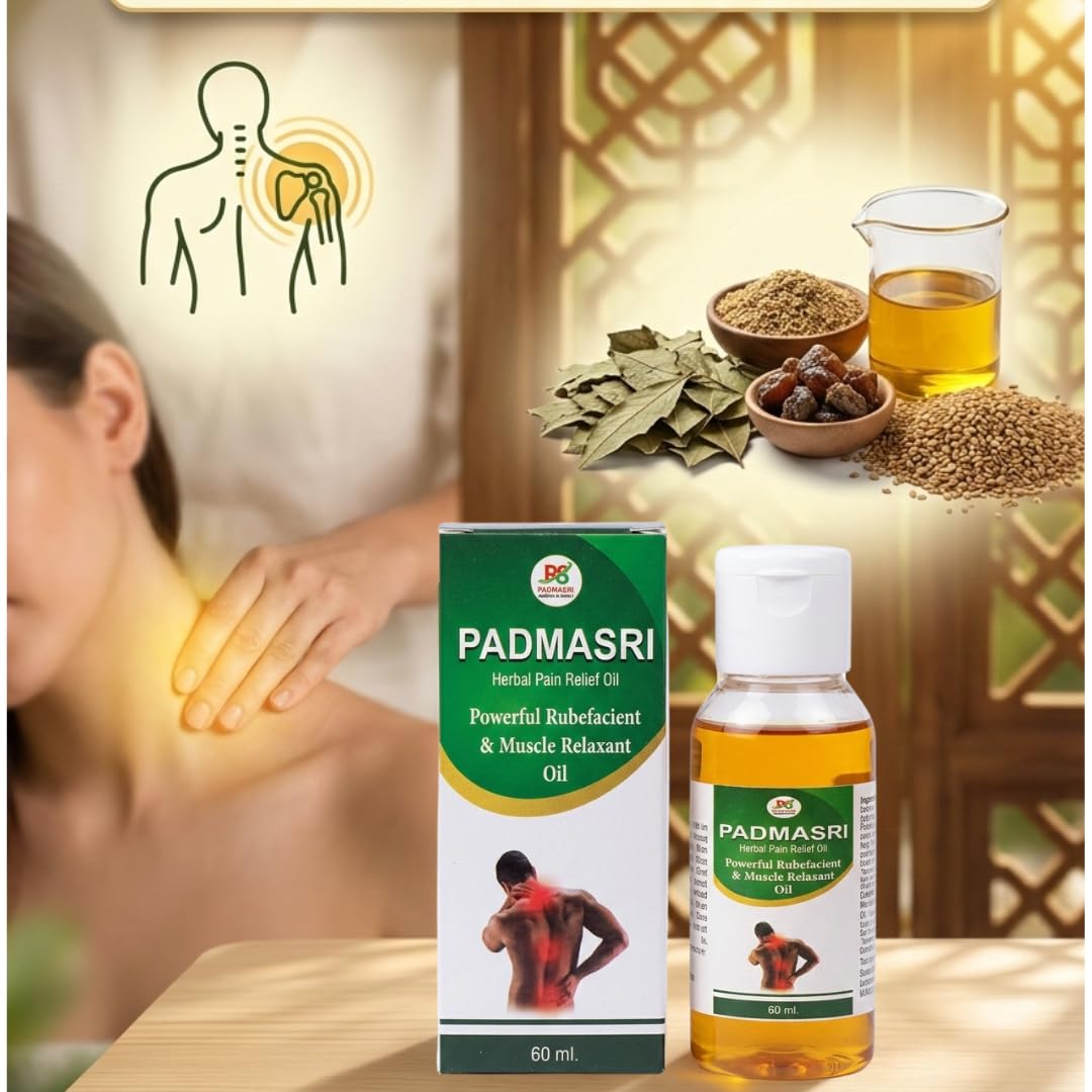 PADMASI | Ayurvedic Pain Relief Oil for Back Pain, Knee Pain, Joint & Muscle Pain
