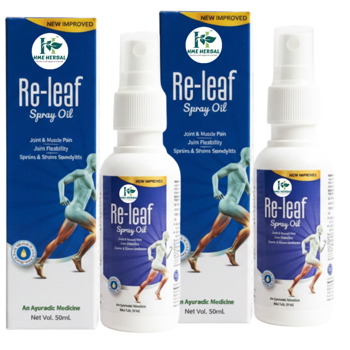 Quik Re-leaf Ayurvedic | Pain Re-Leaf Spray Oil | Pain Relief for Muscle