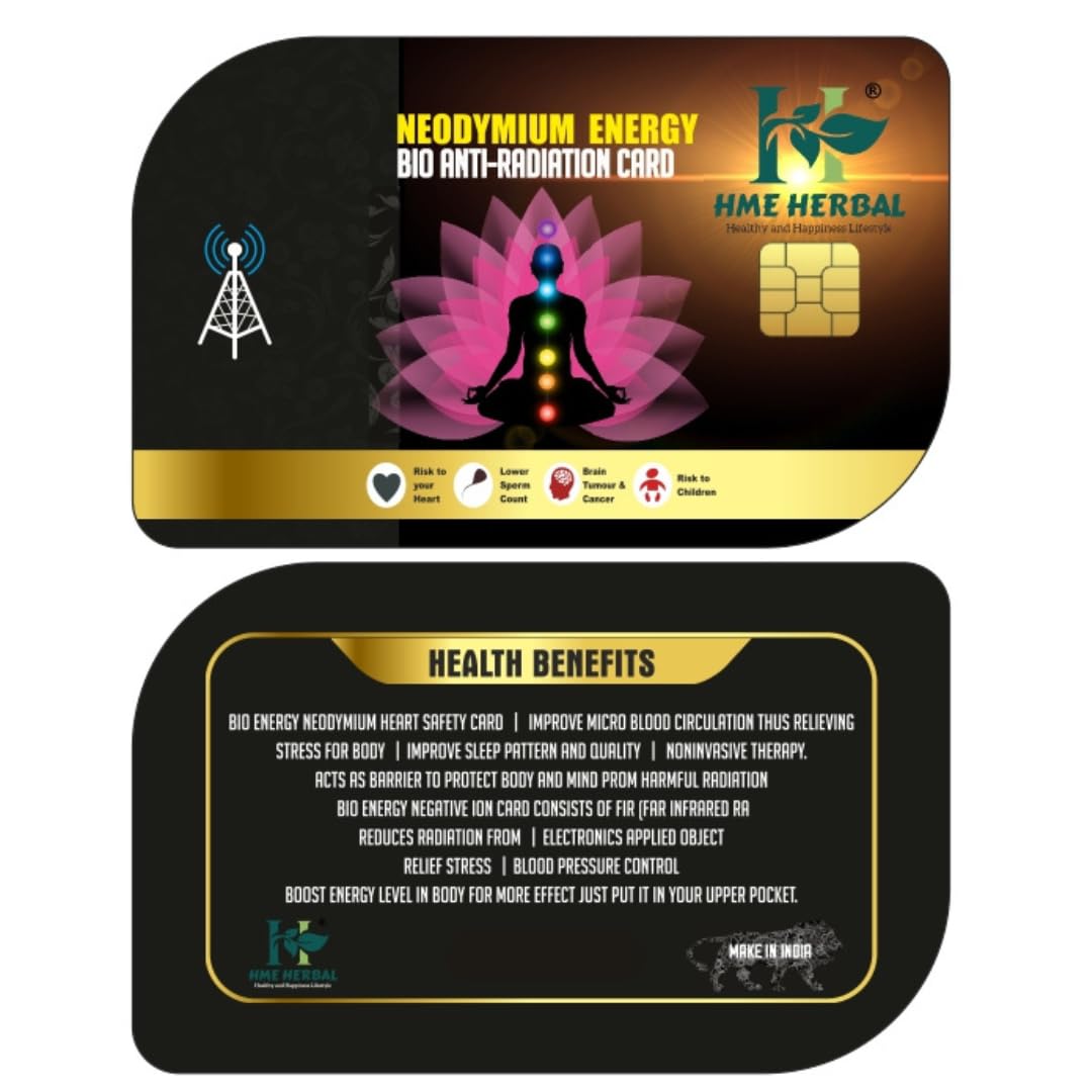 Neodymium Energy BIO Anti-Radiation Card | Nano Health Card | Bio Energry Card